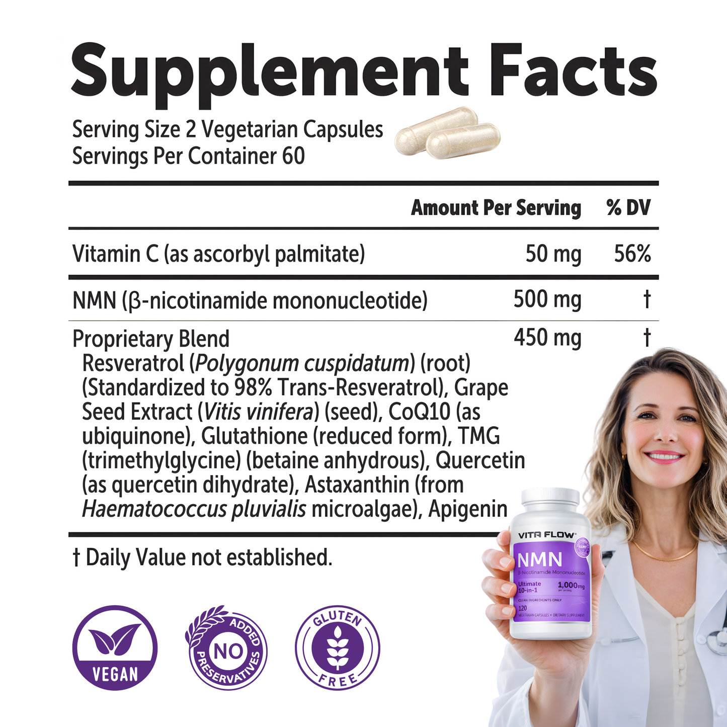 VitaFlow™ NMN Capsules